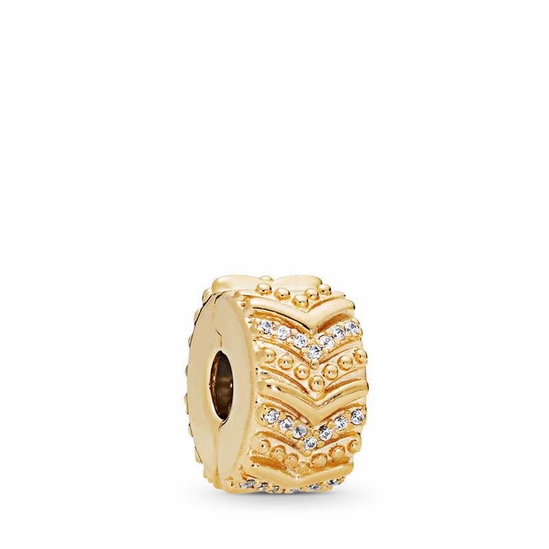 Pandora Shine™ Stylish Wish Clip Charm Gold Egypt NO3956248